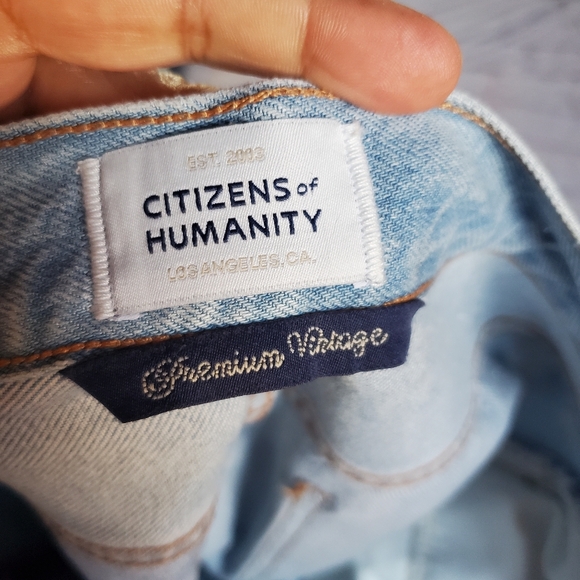Citizens Of Humanity Paloma Wide-leg Denim Blue Jeans 28X28 High-rise Preppy Hip - Picture 6 of 14